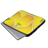 Funky Gelb Pfeffer Laptopschutzhülle (Vorne Knopf)