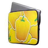 Funky Gelb Pfeffer Laptopschutzhülle (Vorderseite Links)