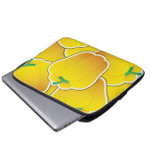 Funky Gelb Pfeffer Laptopschutzhülle (Vorne Knopf)