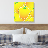 Funky Gelb Pfeffer Leinwanddruck (Insitu (Schlafzimmer))
