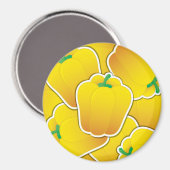 Funky Gelb Pfeffer Magnet (Vorderseite/Rückseite)