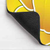 Funky Gelb Pfeffer Mousepad (Ecke)