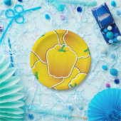 Funky Gelb Pfeffer Pappteller (Party)