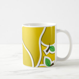 Funky Gelbbirne Kaffeetasse