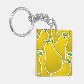 Funky Gelbbirne Schlüsselanhänger (Vorderseite links)