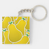 Funky Gelbbirne Schlüsselanhänger (Rückseite)