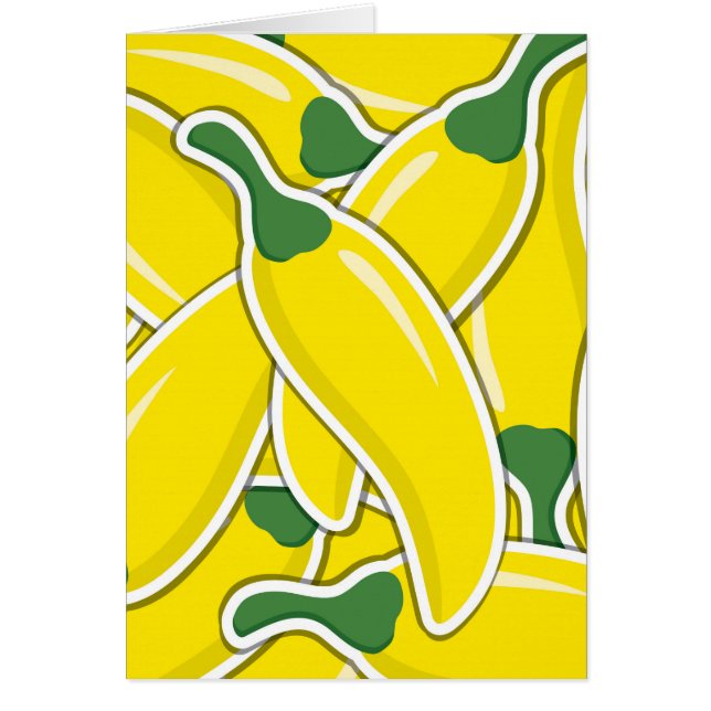 Funky gelbe Chili-Paprikaschoten (Vorne)