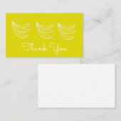 Funky Gelbe Happy Banane Mitteilungskarte (Vorne/Hinten)