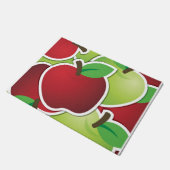 Funky gemischte Äpfel Fußmatte (Schrägansicht)