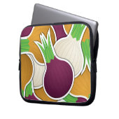 Funky Gemischte Zwiebeln Laptopschutzhülle (Vorderseite Links)