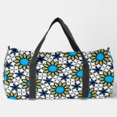 Funky Geometric Daisy Pattern Duffle Bag (Vorderseite)