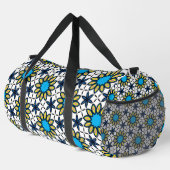 Funky Geometric Daisy Pattern Duffle Bag (Rechte Ecke)