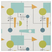 Funky Geometric Flow Chart Mitte Jahrhundert Moder Stoff (Muster)