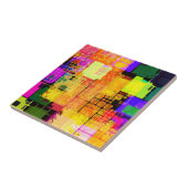 Funky Geometric, mehrfarbig Fliese (Seite)