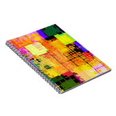 Funky Geometric, mehrfarbig Notizblock (Rechte Seite)
