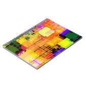 Funky Geometric, mehrfarbig Notizblock (Linke Seite)