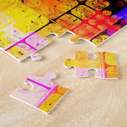 Funky Geometric, mehrfarbig Puzzle (Seite)