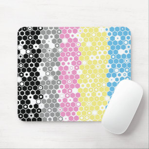 Funky geometrische Mod-Abstrakte Polygender-Stolzf Mousepad