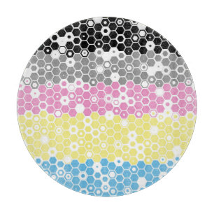 Funky geometrische Mod-Abstrakte Polygender-Stolzf Schneidebrett