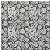 Funky geometrisches afrikanisches Schwarzweißmuste Stoff (Muster)