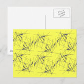 Funky geometrisches Muster Postkarte (Vorne/Hinten)
