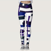 Funky Geometry Abstrakt Art Fearless Leggings (Vorderseite)