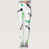 Funky Geometry Abstrakt Art Fearless Leggings (Vorderseite)