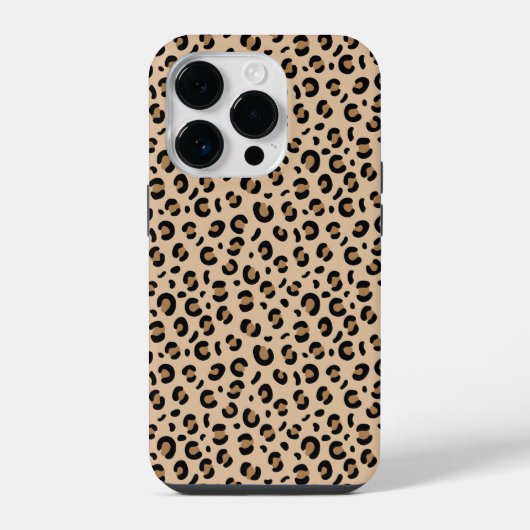 funky Gepard Leopard Muster iPhone Hülle (Rückseite)