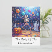 Funky Ghost Town! Einladung (Stehend Vorderseite)