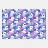 Funky Ghosts Colorful Halloween Geschenkpapier Set (Vorderseite 3)