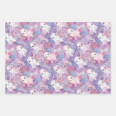 Funky Ghosts Colorful Halloween Geschenkpapier Set (Vorderseite 3)