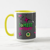 Funky Ghoulishly Niedlich Funny Zombie Antidote Pu Tasse (Links)