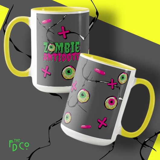 Funky Ghoulishly Niedlich Funny Zombie Antidote Pu Tasse