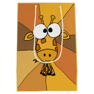 Funky Giraffen-abstrakte Geschenk-Tasche Mittlere Geschenktüte