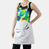 Funky Girl coole Haarfarbe Schürze (InSitu)