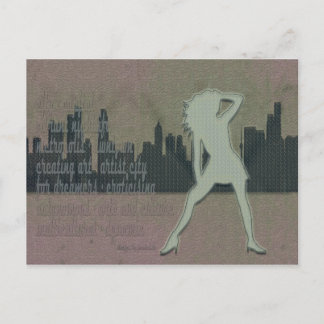 FUNKY GIRL POSTKARTE