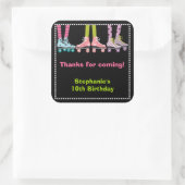 Funky Girls Roller Skaten Fevor Stickers | Groß (Tasche)