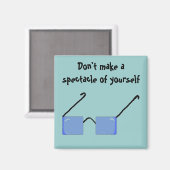Funky Glasses Magnet (Vorderseite/Rückseite)