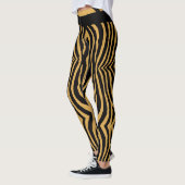 FUNKY GOLD & BLACK TIERDRUCKSTREIFPATTER LEGGINGS (Links)