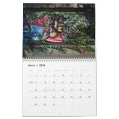 Funky Graffitis in Wien Österreich 2024 Kalender (Mär 2026)