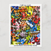 Funky Graffitis Postkarte (Vorderseite)