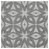 Funky Gray Imitats Batik Linen Squares Muster Stoff (Muster)