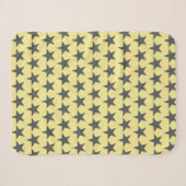 Funky Gray Star Stars Pattern Power Blanket Sherpadecke (Vorderseite (Horizontal))