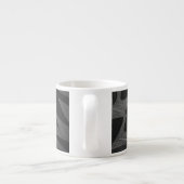 Funky Gray Zigzag Spezielle Tasse (Rückseite)
