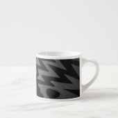 Funky Gray Zigzag Spezielle Tasse (Rechts)