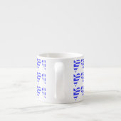 Funky Greece Flag Herz geteert Espressotasse (Rückseite)