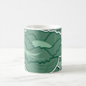 Funky green cabbage kaffeetasse (Mittel)