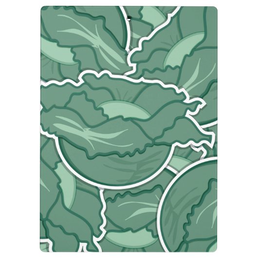 Funky green cabbage klemmbrett (Rückseite)