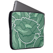 Funky green cabbage laptopschutzhülle (Vorne Rechts)