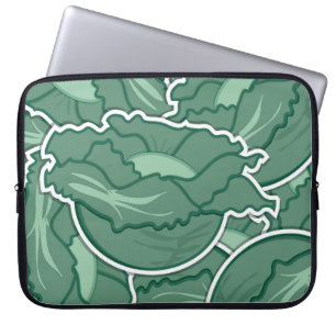 Funky green cabbage laptopschutzhülle